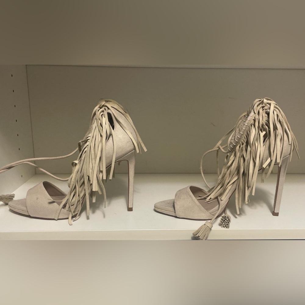 Elegant Fringe Stiletto Heels